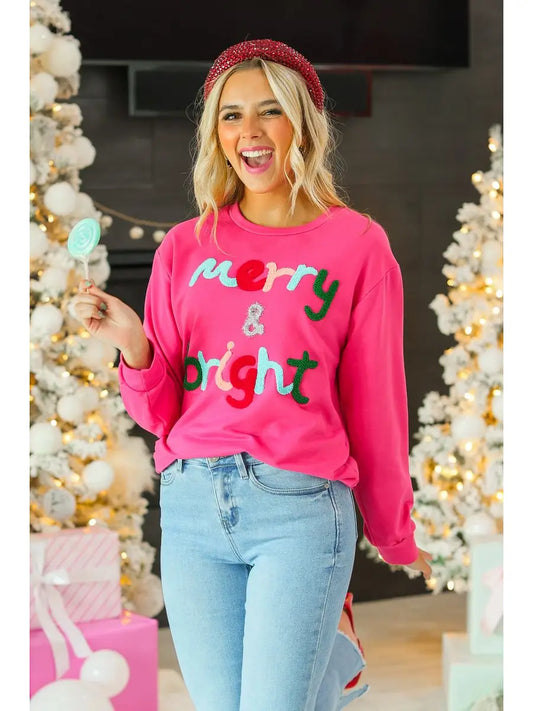 Merry & Bright Pink Top