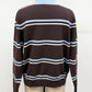 Striped Collared Knit Cardigan