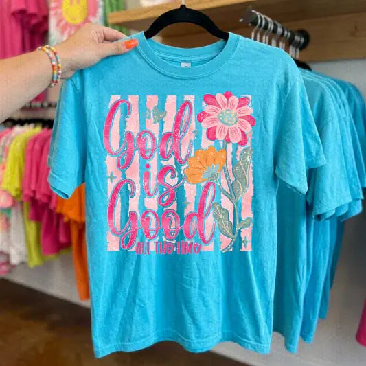 Flower God Is Good Tee