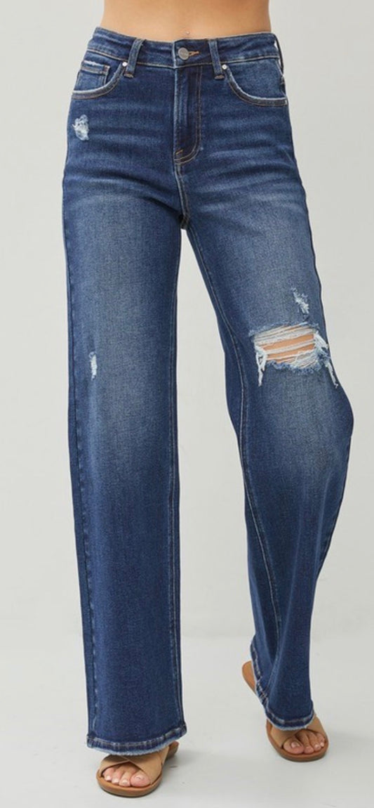 Distressed Knee Jeans