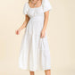 Puff Sleeve Smocked Dress