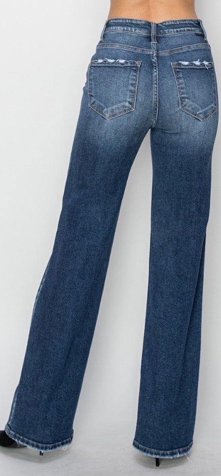 Dark Wash Straight Jeans
