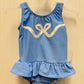 Blue Bow Swimsuit