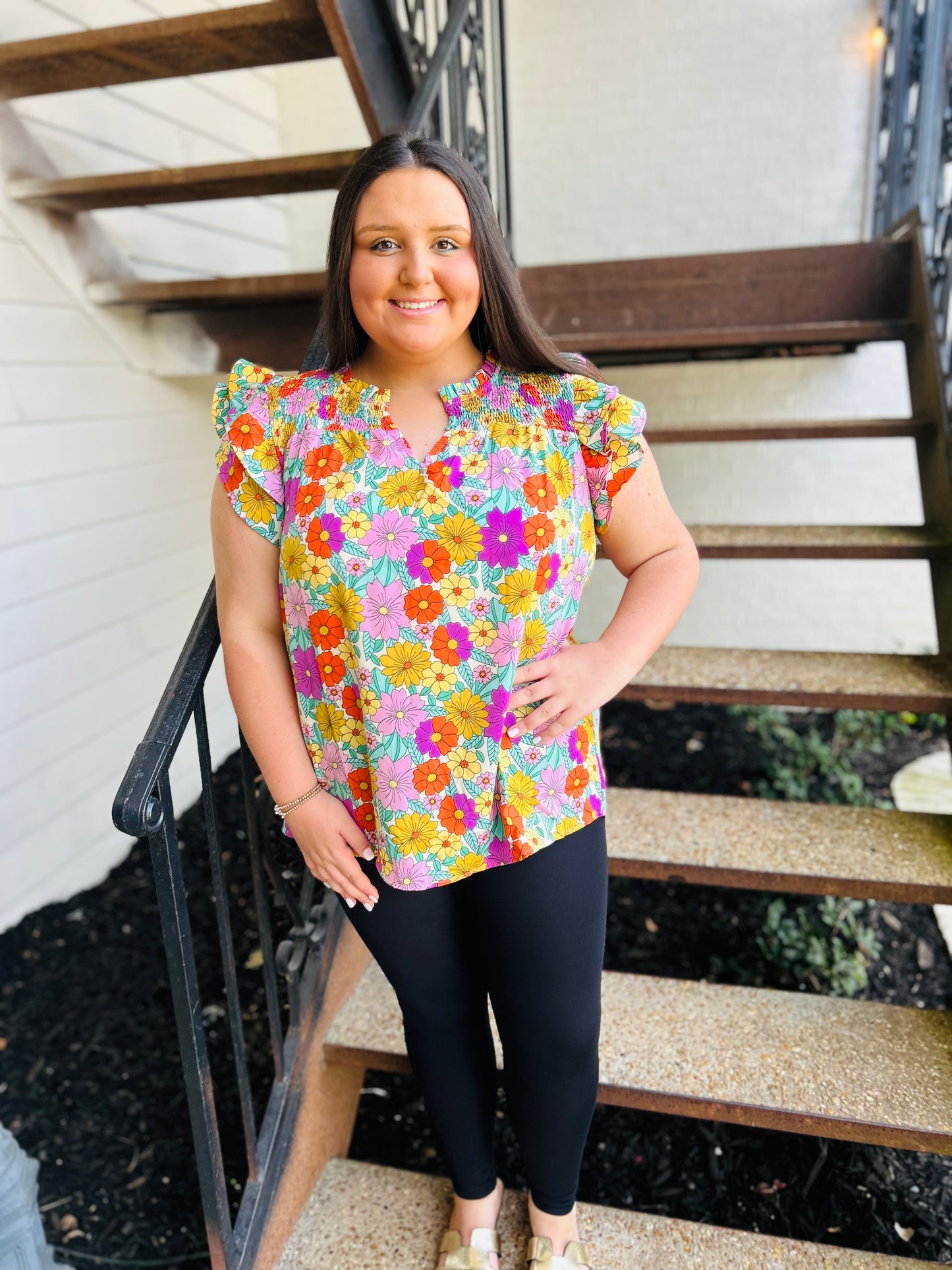 Floral Mixed Top