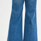 High Rise Crop Button Up Jeans