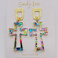 Cross Acrylic Earrings