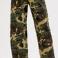 Camo Mid Rise Barrel Pants