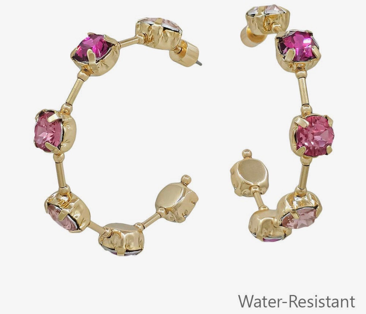Crystal Hoop Earrings
