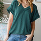 Ribbed V-Neck Top