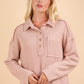 Blush Button Top