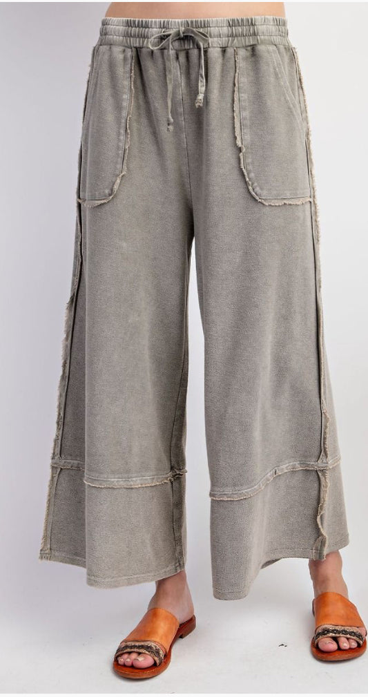 Mineral Washed Palazzo Pants