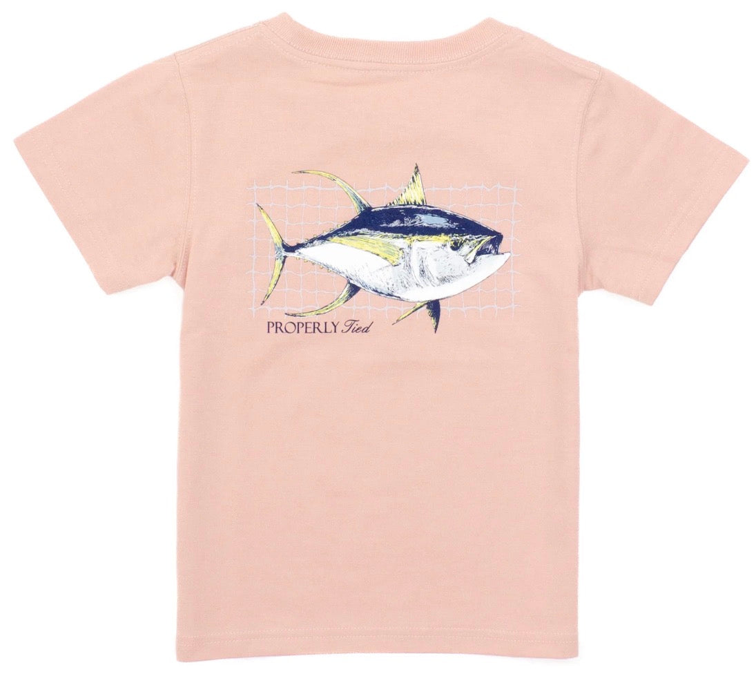 Boys Peach Tuna Tee