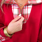 Red Christmas Plaid Pullover