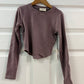 Rayon Ribbed Cap Sleeve Top