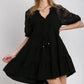 Black Ruffled Tiered Dress