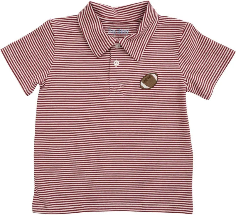 Back to School Football Polo Top