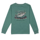 Boys Set The Hook LS Marine Green
