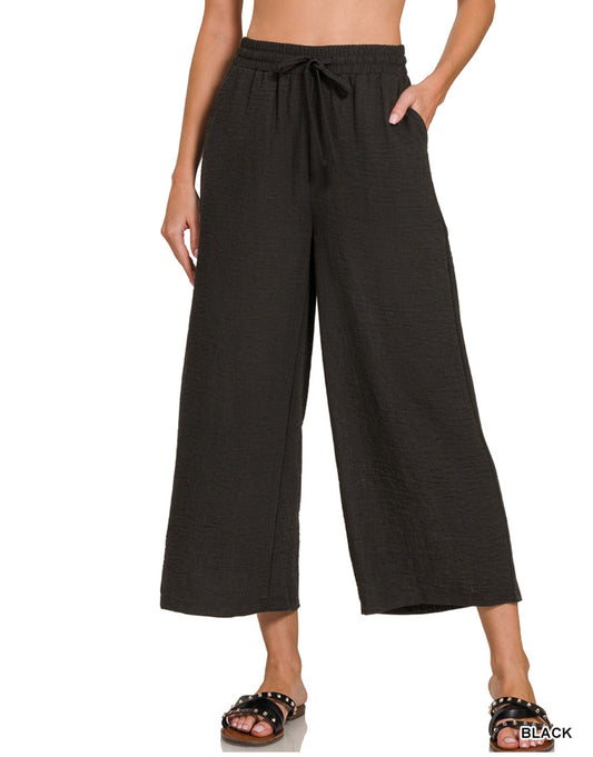 Black Elastic Pants