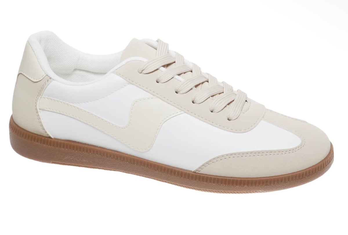 Cream & White Sneakers