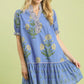Periwinkle Floral Dress
