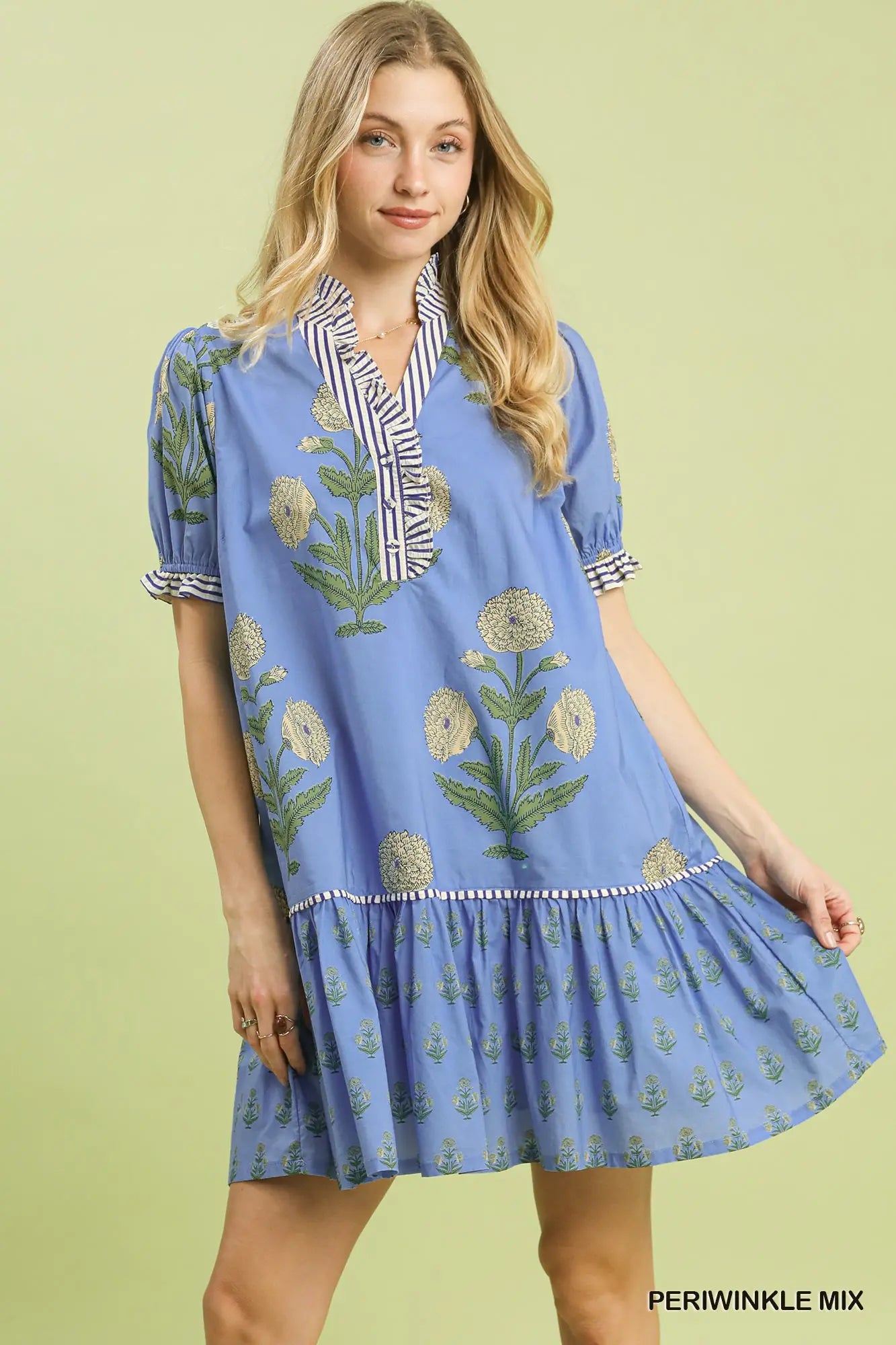 Periwinkle Floral Dress