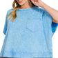 Acid Wash Pocket Top