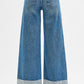 Low Rise Ankle Wide Cuffed Jeans