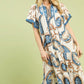 Mix Paisley Print Dress