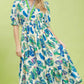 Tropical Floral Print Dress