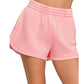Acid Wash Elastic Shorts