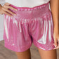 Pink Shimmer Shorts