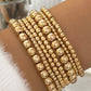 7pc set gold bracelets