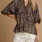 V-Neck Leopard Top