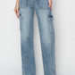 Mid Rise Cargo Jeans