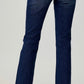 Mid Rise Ankle Slim Straight Jeans