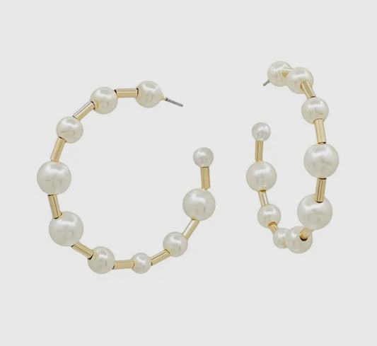 Pearl Hoops