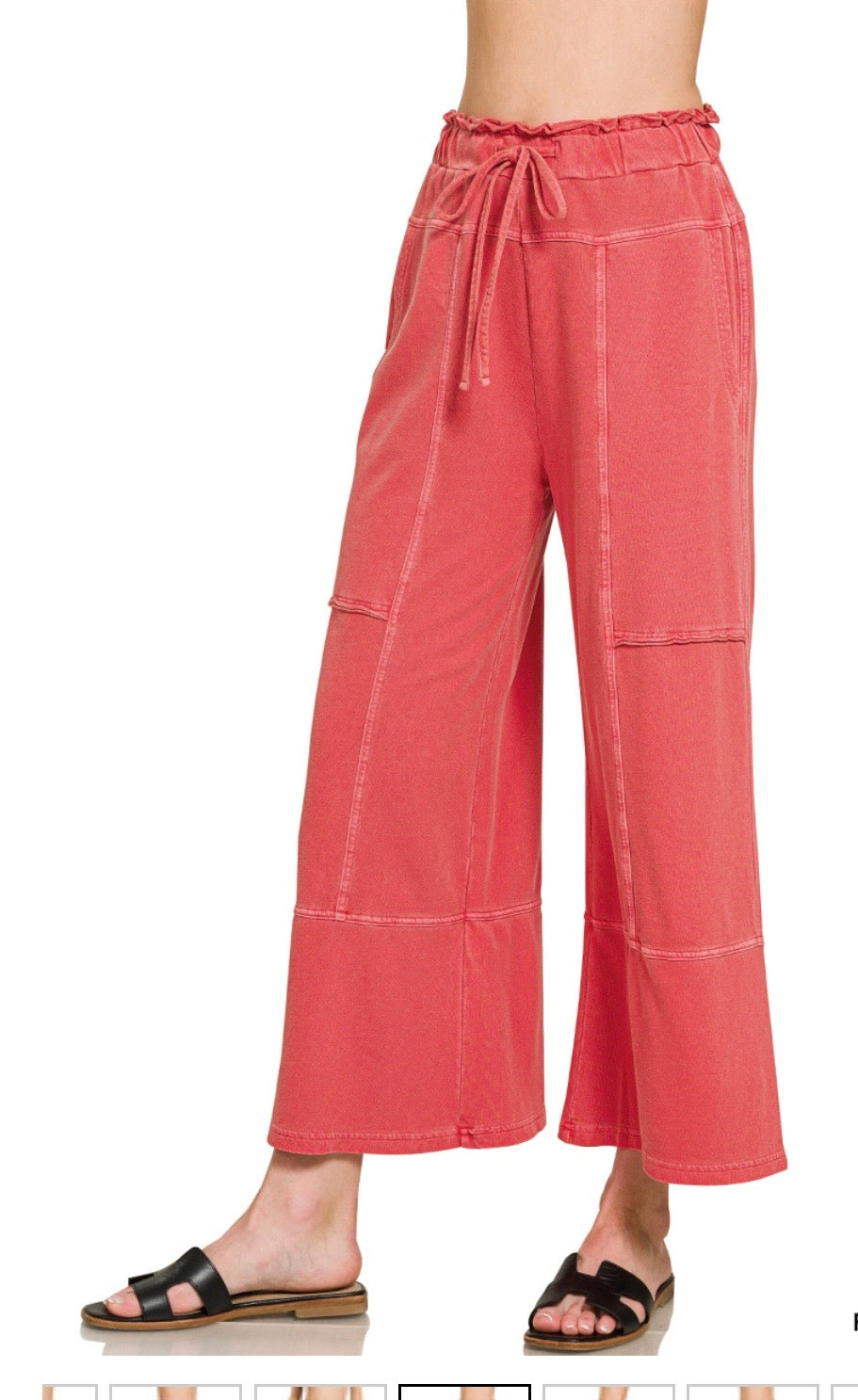 French Terry Exposed Seam Pants