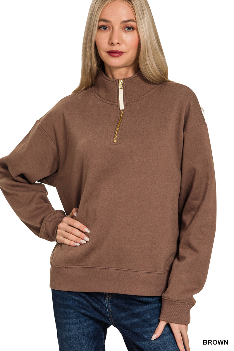 Quarter Zip Fleece Pullover