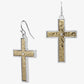 Gold & Silver Cross Earrings