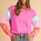 Color Block Long Sleeve Top