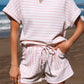 Pink Knitted Short Set