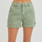 OLIVE HIGH RISE SHORTS