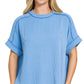 Ribbed Round Neck Top