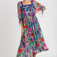 Blue Mix Floral Dress