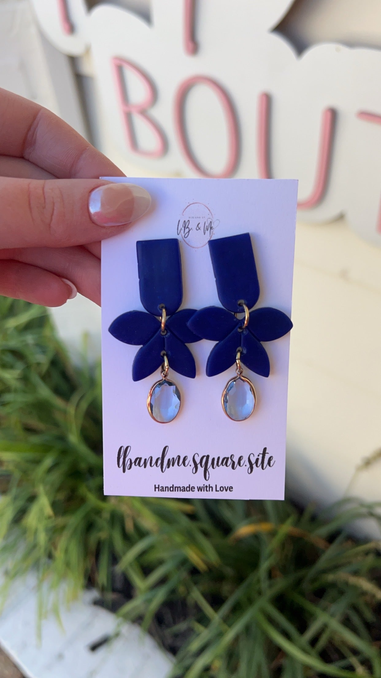 Petal Blue Earrings