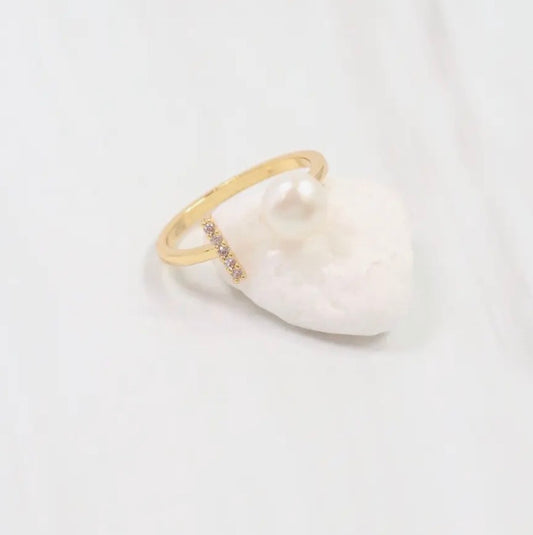 Pearl Adjustable Ring