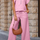 Pink Flutter Sleeve Set