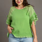 Ruffle Sleeve Blouse