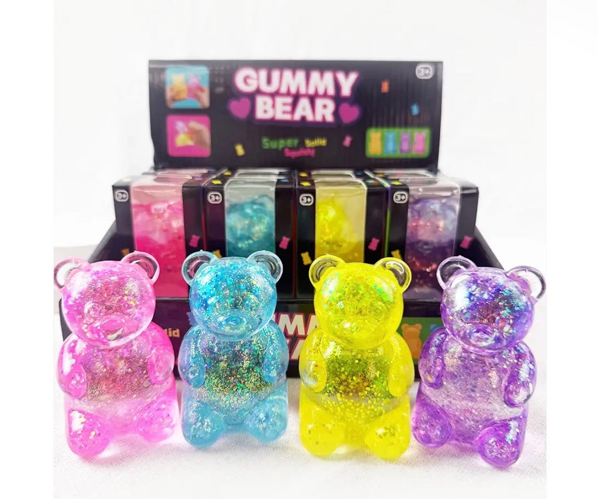 Glitter Gummy Bear Squishy