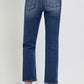 Dark High Rise Cropped Jeans